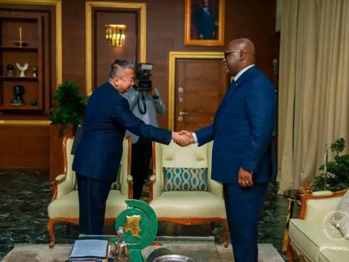 Huang Xia chez Tshisekedi.