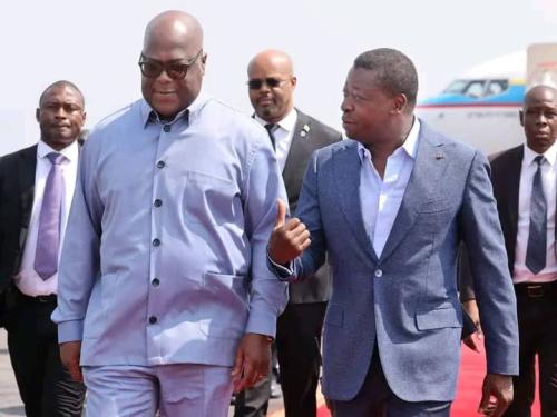 RDC : Félix Tshisekedi à Lomé pour dynamiser le partenariat et relancer la paix